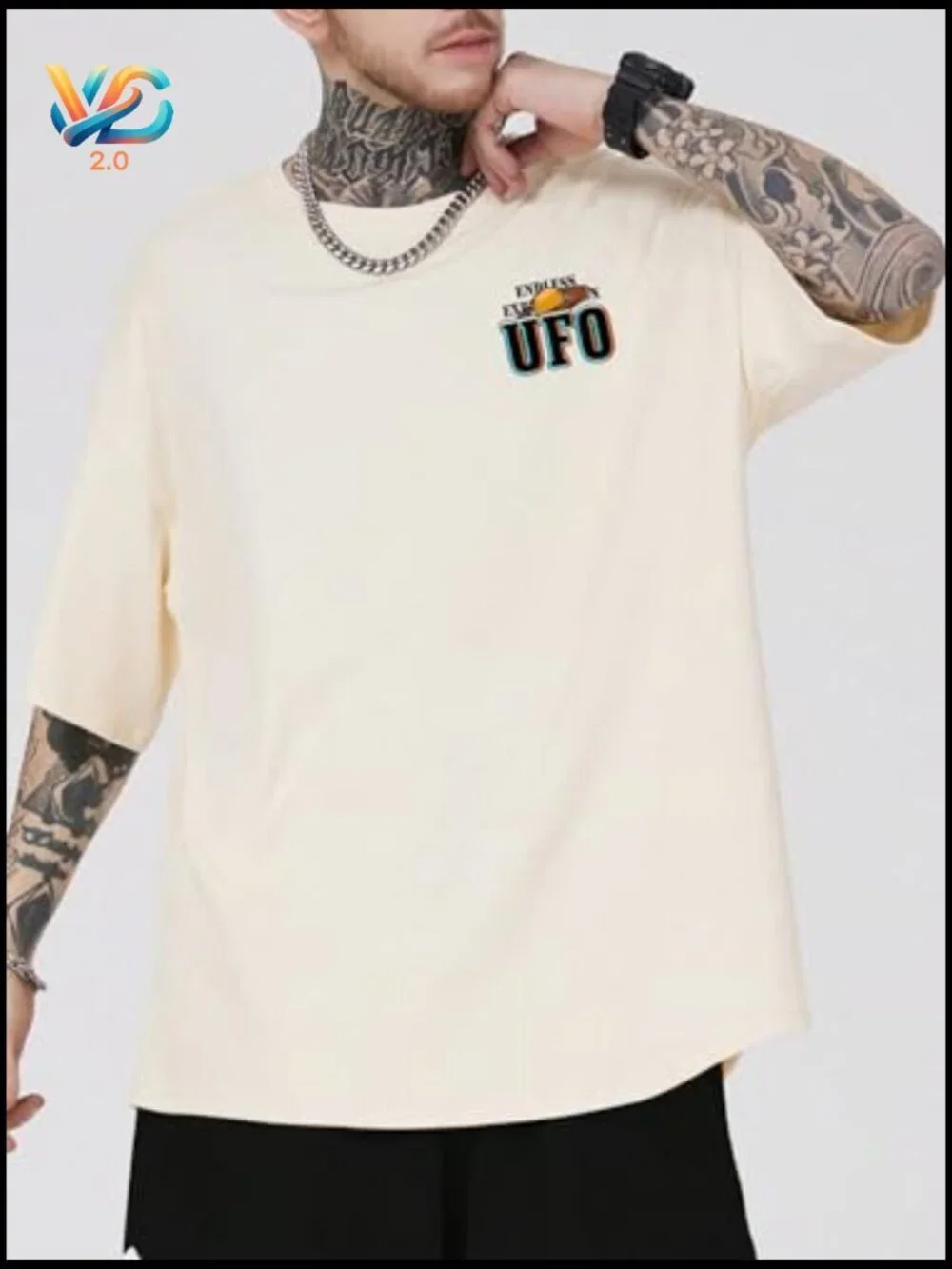 Men's Oversized Vintage Y2K Graphic Tee T-Shirt Streetwear Unisex